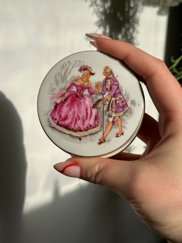 Courting Couple Trinket Box