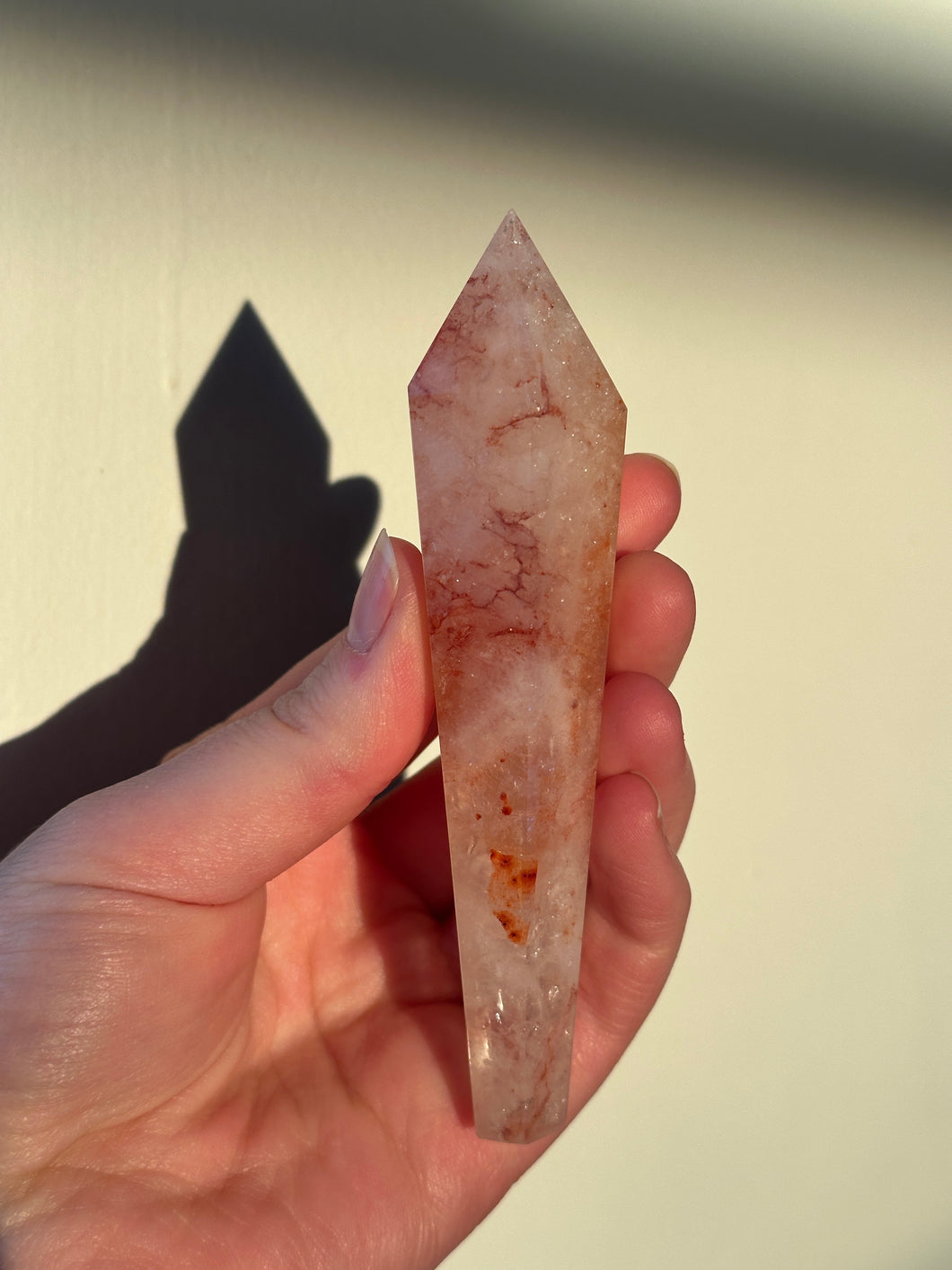 Fire Quartz Scepter Crystal Wand