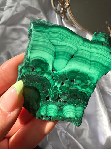 Polished Green Malachite Slab