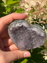 Load image into Gallery viewer, light purple chunky Amethyst heart crystal
