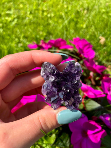 Small Amethyst Crystal Butterfly